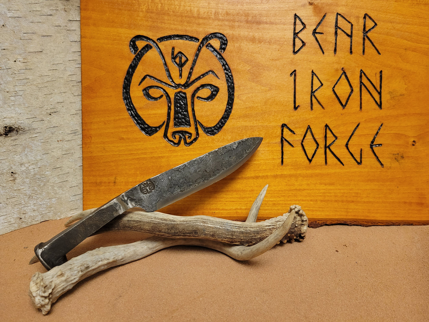 Drop Point Railroad Spike Knife