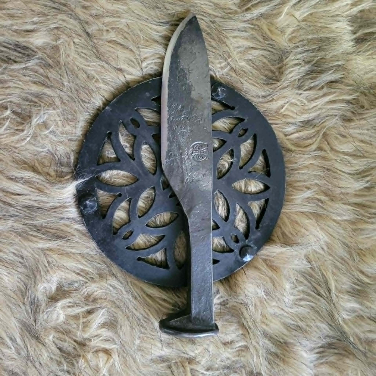 Custom Drop Point Railroad Spike Knife